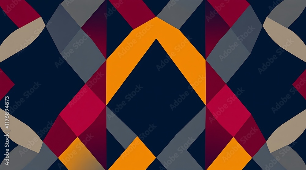 Poster abstract geometric pattern: bold and vibrant colors create a dynamic, modern design. perfect for bac