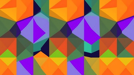 Fototapeta premium Vibrant Geometric Abstract Pattern 