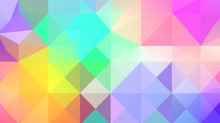 Abstract Rainbow Geometric Pattern: Vibrant and playful, a mosaic of colorful geometric shapes creates a stunning visual symphony.