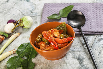 Thai Panang curry witn prawn