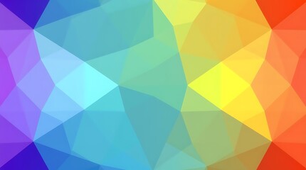 Obraz premium Rainbow Low Poly Abstract Background 