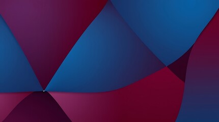 Fototapeta premium Abstract Crimson and Cobalt Geometry 
