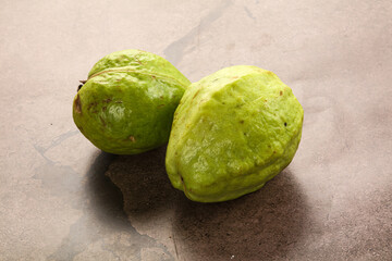 Ripe fresh green green guava