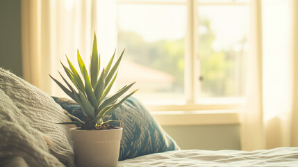 A Serene Therapy Room Featuring a Soft-Lit Couch, a Single Potted Plant, and a Calm Therapist Sitting Across, Symbolizing Support and Healing for Depression, Captured with a 50mm f/1.8 Lens