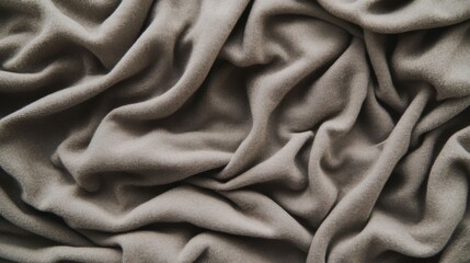 Fototapeta premium Muted Gray Fabric Texture: A Detailed Look at Draped Material