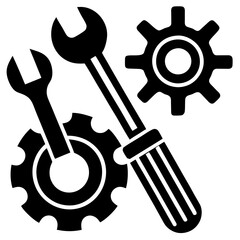 Vector Illustration of Tools for Maintenance and Repair