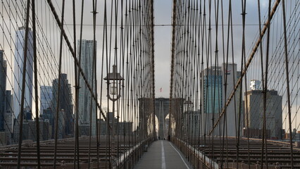 Obraz premium New York City, NYC, vide, Covid-19, pandémie, confinement, lockdown, rues désertes, Times Square, Manhattan, Brooklyn Bridge, Central Park, skyline, gratte-ciel, ville, urbain, métropole, États-Unis, 