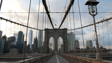 Obraz premium New York City, NYC, vide, Covid-19, pandémie, confinement, lockdown, rues désertes, Times Square, Manhattan, Brooklyn Bridge, Central Park, skyline, gratte-ciel, ville, urbain, métropole, États-Unis, 