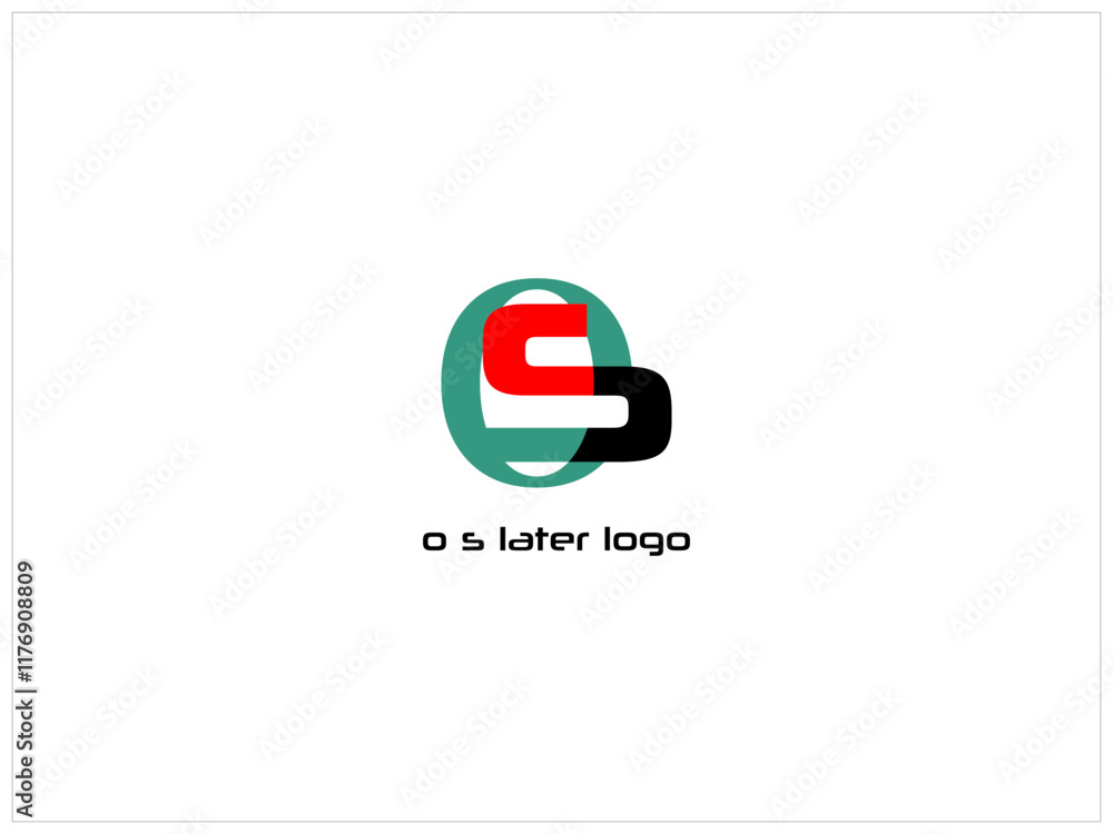 Fototapete font customise logo design ,vector , illustration and unique design logo which contain a brand ident
