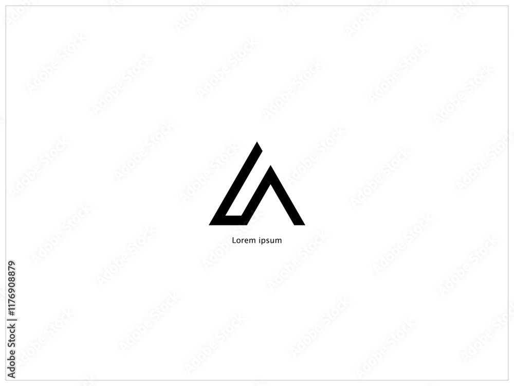 Fototapete font customise logo design ,vector , illustration and unique design logo which contain a brand ident