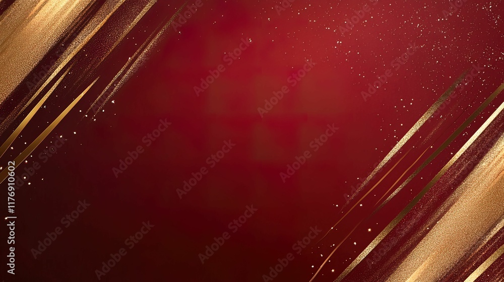 Aufkleber luxurious red and gold background design digital creation graphic elegant theme soft gradients compr