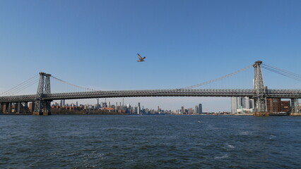Manhattan skyline, New York City, NYC, horizon, gratte-ciel, architecture, ville, urbain, métropole, États-Unis, Amérique, Big Apple, Empire State Building, One World Trade Center, Freedom Tower, Chry