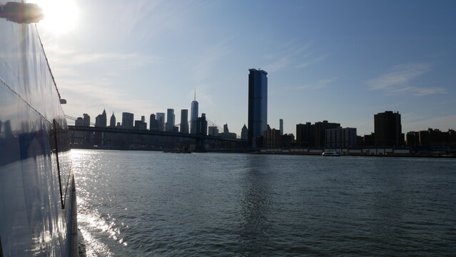 Manhattan skyline, New York City, NYC, horizon, gratte-ciel, architecture, ville, urbain, métropole, États-Unis, Amérique, Big Apple, Empire State Building, One World Trade Center, Freedom Tower, Chry