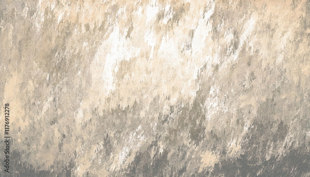Poster Abstract beige and white textured background with brushstroke patterns, perfect for minimalist design, interior decor, and art projects.