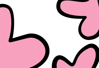 Obraz premium Creative concept of Happy Valentines Day cards set. Modern abstract art design with hearts, geometric and liquid shapes. Templates for celebration, ads, branding, banner, cover, label, poster, sales