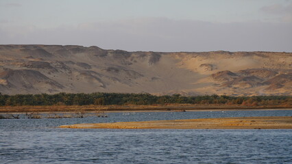 Bahariya Oasis, Égypte, désert blanc, désert noir, désert occidental, oasis, paysage désertique, dunes de sable, formations rocheuses, palmiers, sources chaudes, sources thermales, montagnes, vallée d
