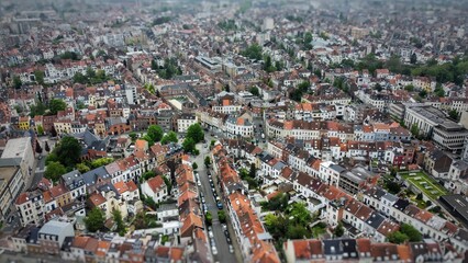 Vue aérienne panoramique de la ville de Bruxelles, capitale, Belgique, Europe
