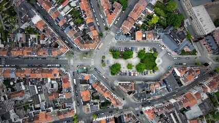 Vue aérienne panoramique de la ville de Bruxelles, capitale, Belgique, Europe
