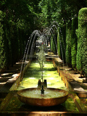 Park mit Brunnen in Palma de Mallorca © JS