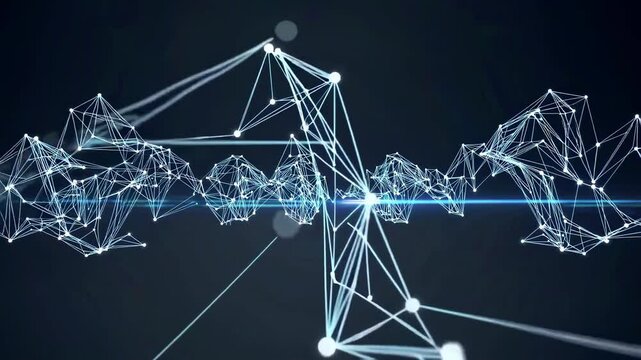 Exploring the intersection of technology and data visualization through intricate digital networks and graphic representations