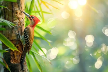 Bamboo Woodpecker in nature