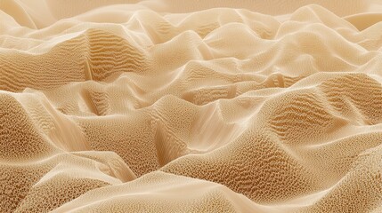 Abstract Beige Landscape with Geometric Shapes