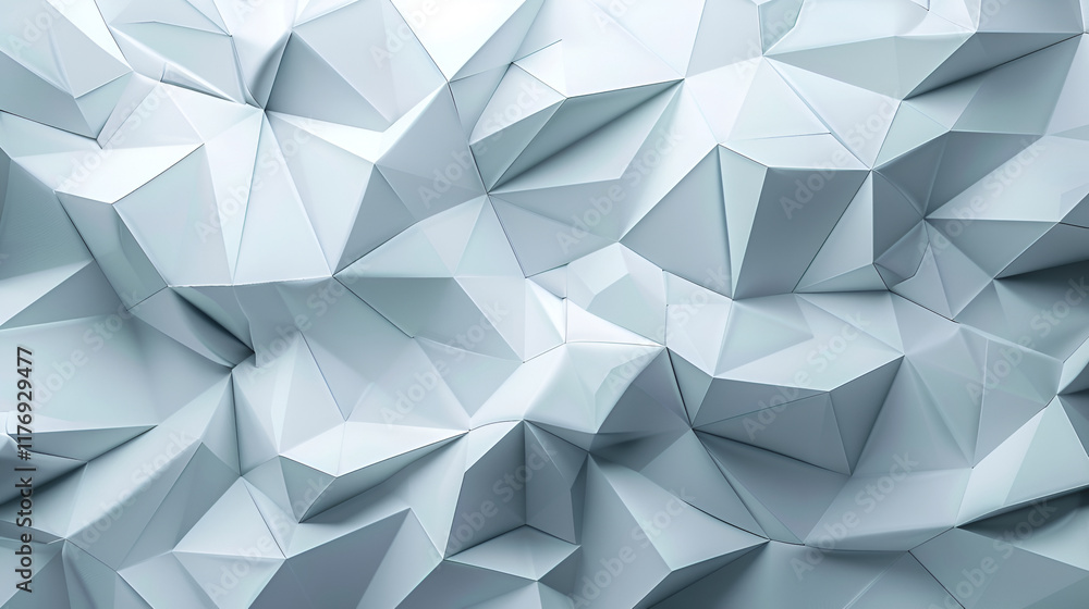 Poster white silver geometric universal background ,polygon abstract polygonal geometric triangle backgroun