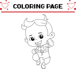 cute baby coloring page for kids