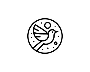 Bird Logo Design Vector Illustration.