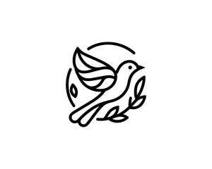 Bird Logo Design Vector Illustration.
