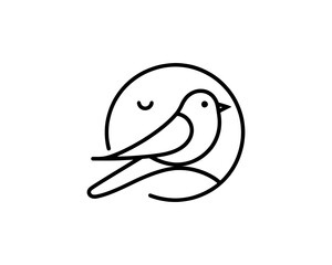 Bird Logo Design Vector Illustration.