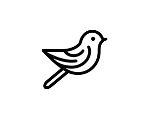 Bird Logo Design Icon Symbol Vector Illustration.