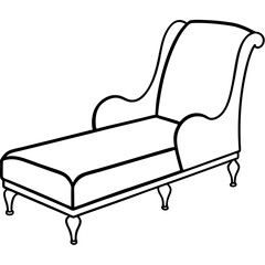 armchair isolated on white background