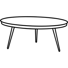 table isolated on white