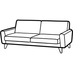 sofa isolated on white background