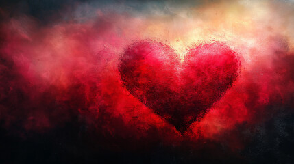 Valentines day background with hearts