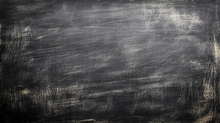 Old chalkboard surface with scratches and marks ready for new instructions and creativity