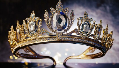 Witness the elegance of a tiara in a realm of dreams.  