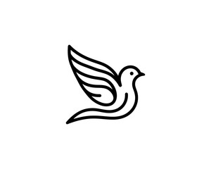 Bird Logo Design Vector Illustration.