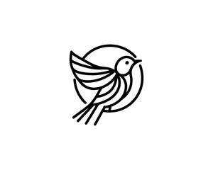 Bird Logo Design Vector Illustration.