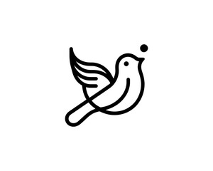 Bird Logo Design Vector Template