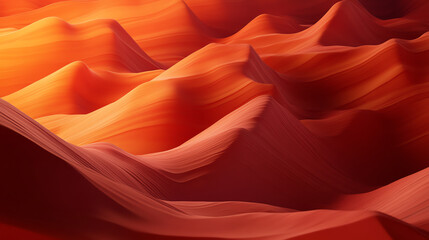 Obraz premium Vibrant red sandstone formations create a mesmerizing landscape, showcasing nature's artistry and stunning geological patterns.