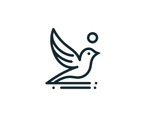 Bird Logo Design Vector Template