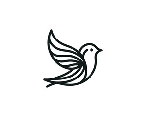 Bird Logo Design Vector Template