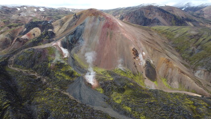 Landmannalaugar, Islande, Hautes Terres, montagnes rhyolitiques
