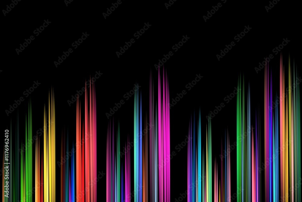 Poster computer generated fractal pattern and shape