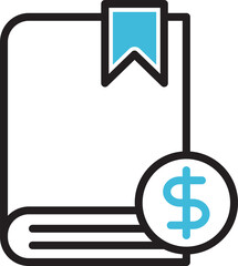 Book and Dollar Icon
