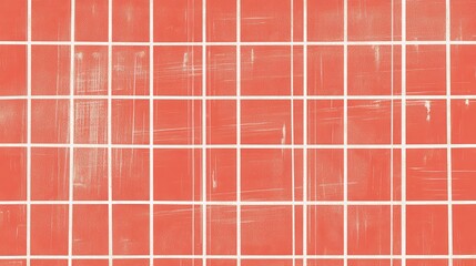 Elegant Geometric Tile Pattern in a Terracotta Hue