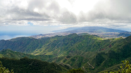 Fototapeta premium point de vue belvédère de montagne, Ténérife, Espagne 