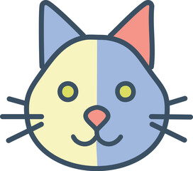 Obraz premium cat head icon